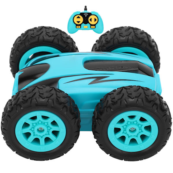 Mini Stunt 2.4G nopea kaksipuolinen 360 astetta pyörivä langaton RC-auton nelipyöräveto (sininen)