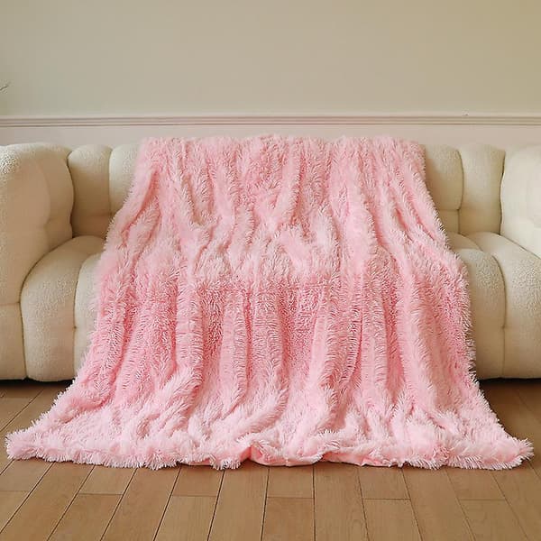 Supermykt og behagelig vakkert teppe (130*160cm, rosa)