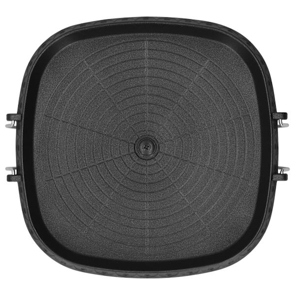 NonStick fyrkantig BBQ-tallrik Grill Panna Bakplåt Utomhustillbehör Kökstillbehör