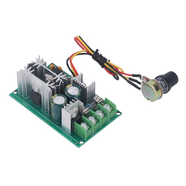 DC Motor Hastighetsregulator 20A Strømregulator 12V 24V 36V 48V Høyeffekts PWM Regulator Modul