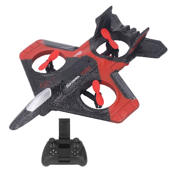 V25 Stunt Flygfotografering UAV Fjärrstyrd Flygplan Leksak Flygplan Lämplig För Barn Över 14 År Gammal Röd 1 Batteri