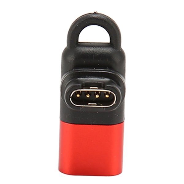 Klokkelader til 8-pins adapter 90 grader rød Laderkonverter Klokketilbehør for Garmin Fenix ​​Instinct 2S Forerunner Vivomove Vivoactive Venu