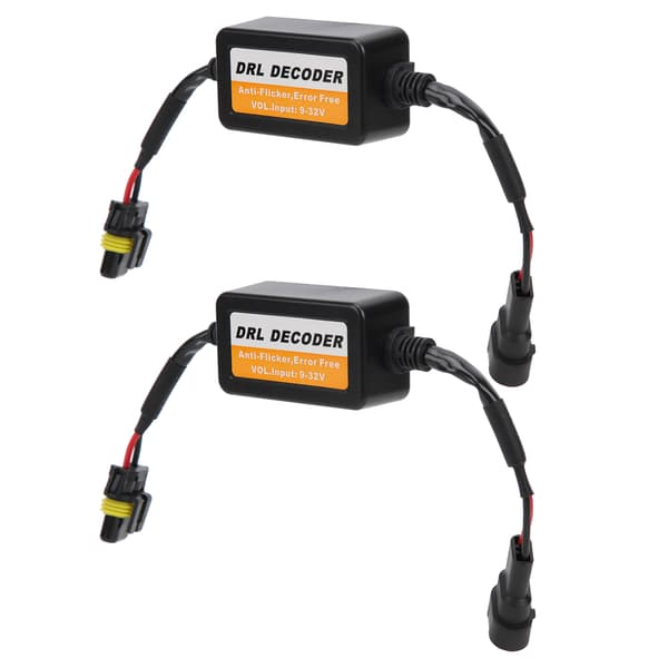 Universal Daytime Running Light Decoder Felfri 9006 LED-lampor Anti Flicker 9 32V