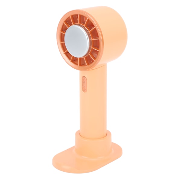 Mini Håndholdt Ventilator USB Opladning 2200mAh Batteri Bærbar Håndholdt Ventilator med Halvleder Køleplade til Sommer Orange