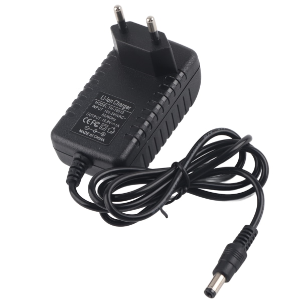 EU-stik 100‑240V 16,8V 1A lithiumbatterioplader PC Multi-Protection opladningsadapter