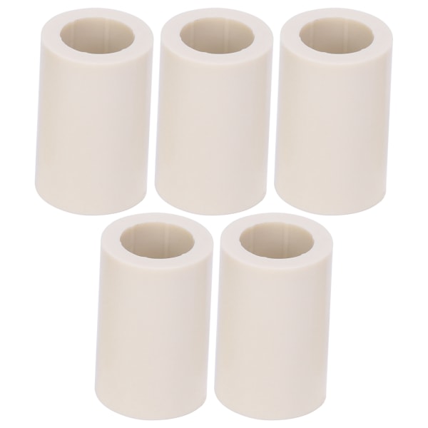 40 st Pool Cue hylsor Vit Fiber Stick Rod Reparationsverktyg Rör Biljard Tillbehör12mm/0.5in OD 0.8in