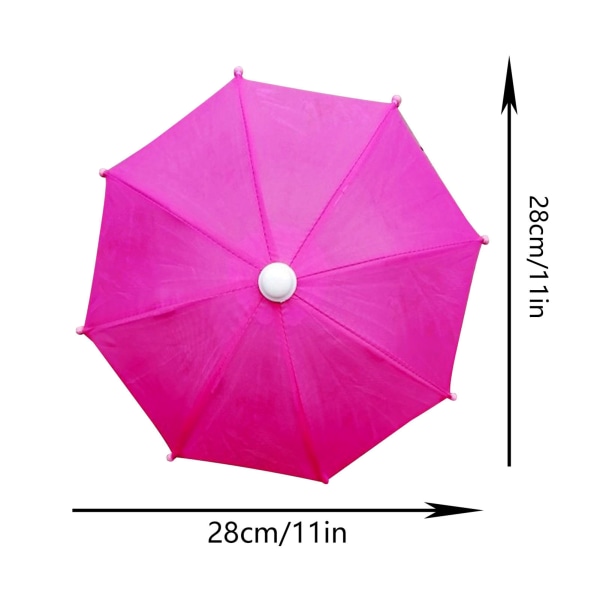 Printed Biker Small Umbrella Delivery Man Mini matkapuhelimen aurinkovarjo