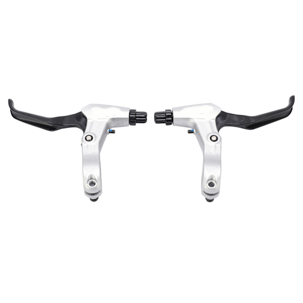 2 STK cykelbremsegreb aluminiumslegering bremsehåndtag til foldecykel mountainbike reservedele sølv