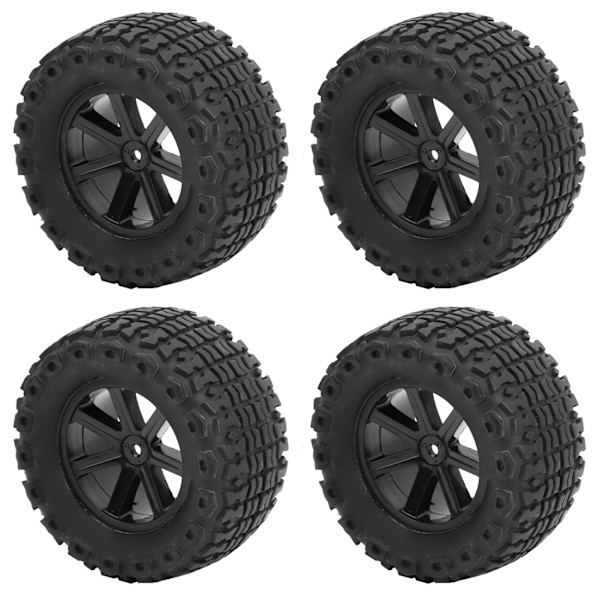 4kpl 1/10 RC autonrengas kumi maastoauton rengas Sqaure hammaspyörän renkaat HIMOTO DREKKER (musta 10056)