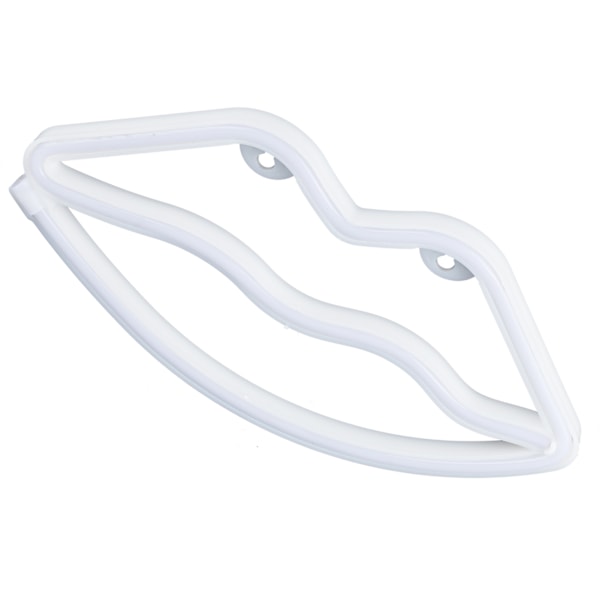 Neon Lys LED Læbeformet Skiltlampe Hjem Bar Rekreation Fest Fødselsdag Dekoration Gaver Varm Hvid