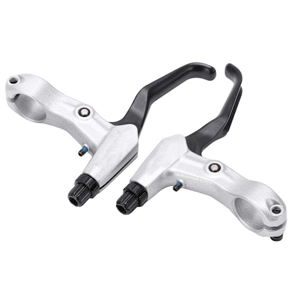 2 STK cykelbremsegreb aluminiumslegering bremsehåndtag til foldecykel mountainbike reservedele sølv