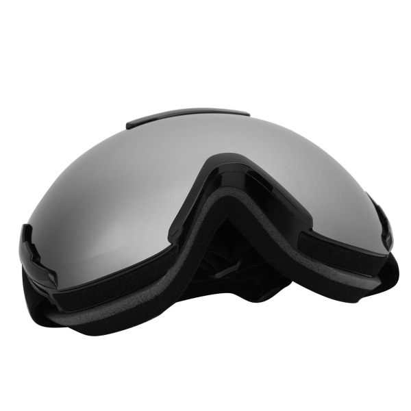 Skidsnowboardglasögon Double Layer linser Anti-Imma UV-skydd Snöglasögon för vuxna (silver)