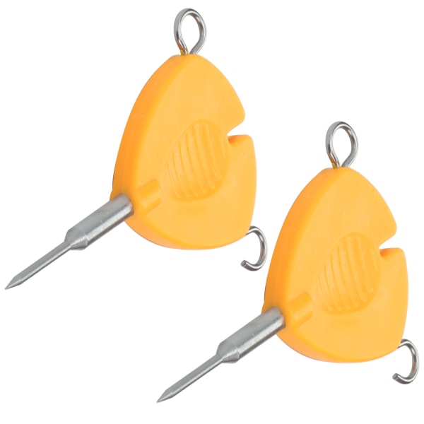2st Bärbar Fiskebete Nål Krok Knot Avdragare Fiske Age Riggar Verktyg Orange