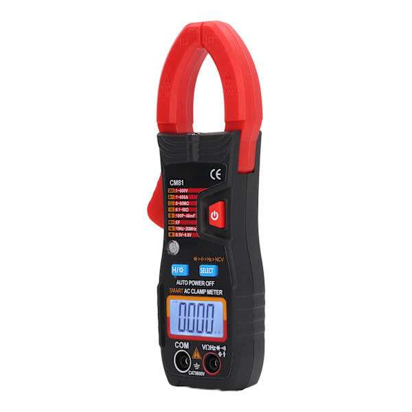 Digital Klypetang Multimeter Multifunksjonell AC DC Amperemeter Smart Auto Ranging Multimeter 1V‑600V