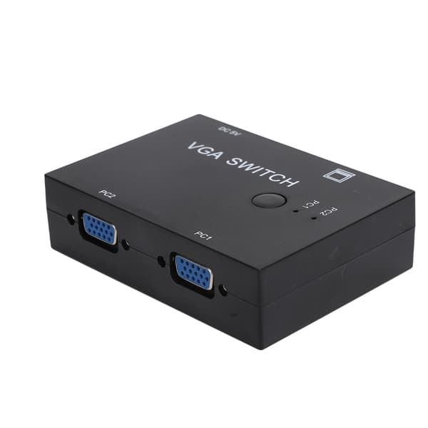 VGA Switcher 2 Input 1 Output Multi Computer Host Converter 2 Værter 1 Skærm