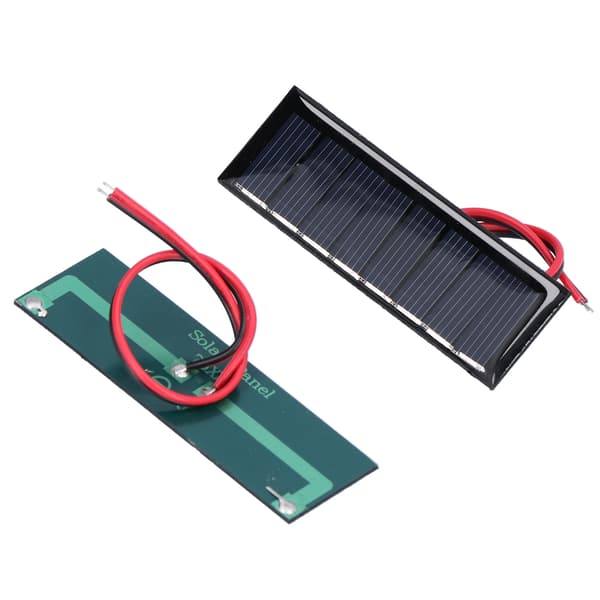 2 stk. 0.2W 4V Solcellepanel med Elektronisk Ledning Polysilisium Solcellepanel for Vitenskap 75x25mm