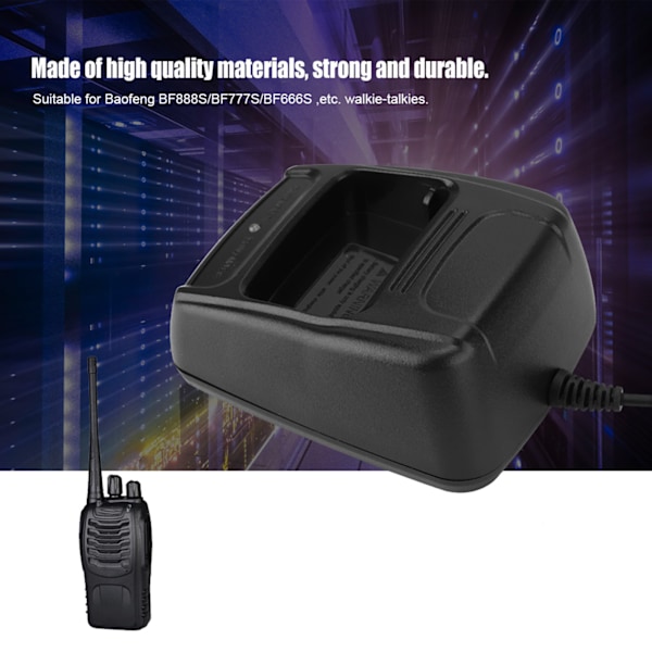 Kaksisuuntaisen radiopuhelimen USB lataustelakointiasemateline Baofeng BF888S/BF777S/BF666S