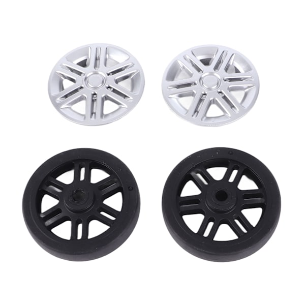 4 Set Resväska Reparationshjul med Skydd PVC Hjul Rullar Ersättning Bagagevagn