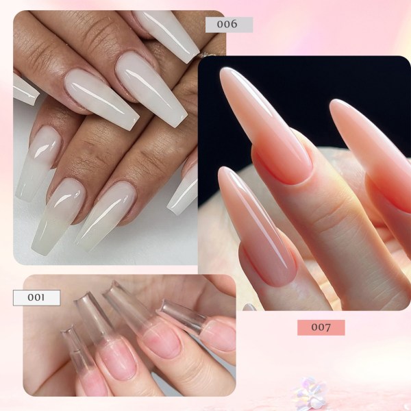 15ml nagelförlängningslim 10-delat set nagelformsborste nagelkristallförlängningslimset kristalllim