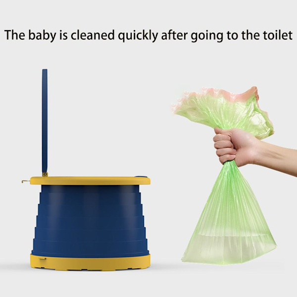 Bærbar Potte til Børn, Rejsefoldbar Potte, Toilettræning, Bærbar Potte