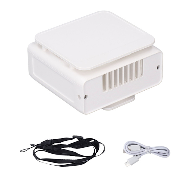 Mini Midje Fläkt Vindhastighet Justerbar Lågt Ljud 5000mAh Batteri Portabel Midje Fläkt för Utomhusbruk