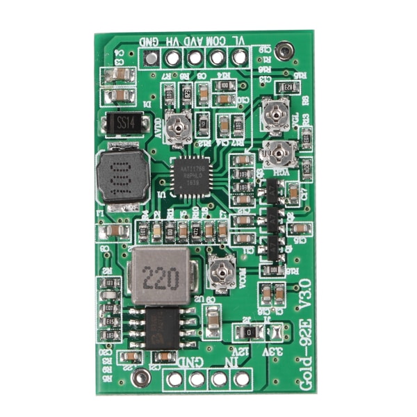 Boost Board Module LCD TCON Board VGL VGH VCOM AVDD 4 Adjustable Gold-92E Zhide