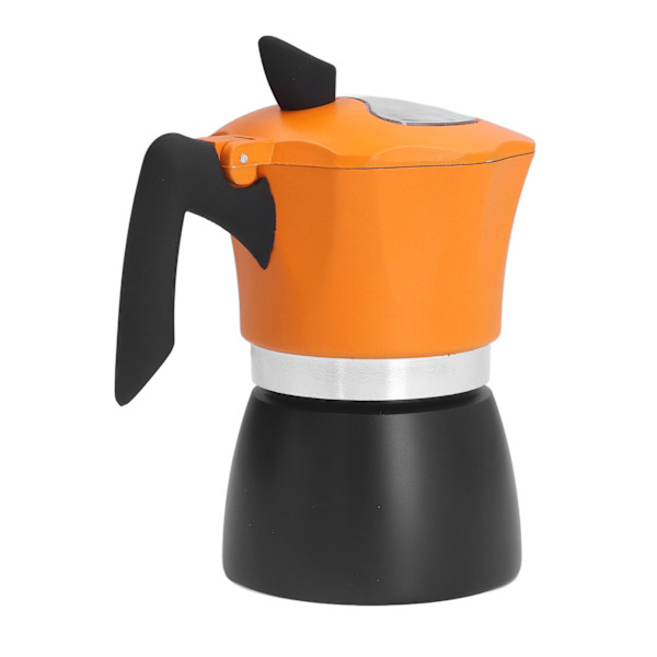 Kaffetillverkare 150ML Klassisk Italiensk Stil Dubbel Färg Aluminium Moka Spis Kaffetillverkare för Resor Hemmakontor