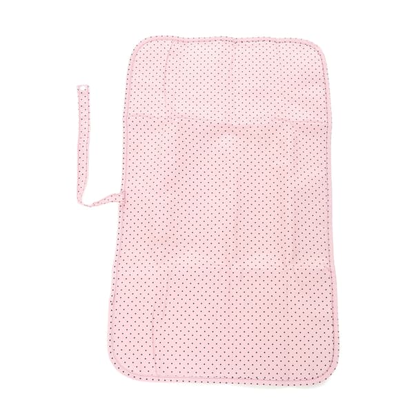 Blöjbytesdyna Vattentät Vikbar Bärbar Nylon Babybytesmatta för Hem Bil Utomhus Rosa