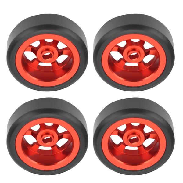 4 kpl Alumiiniseos Drift Tire RC Autotarvikkeet Sopivat Wltoys K969 K989 P929 1/28 RCRed