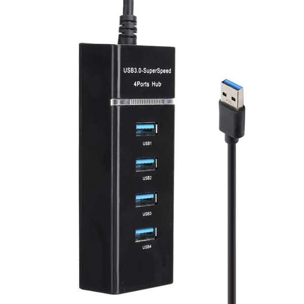 1 til 4 USB 3.0 HUB Han til Hun USB Forlænger Adapter Kabel Splitter til PC Laptop