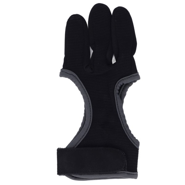 Bueskyting 3 Finger Glove Pull String 3 Finger Guard Protection Tab for Tradisjonell Recurve Bow S