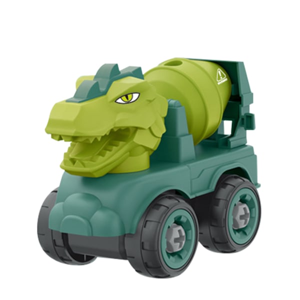 4 stk. Dinosaur Vehicle Toy Safe Detachable Dinosaur Engineering Car Toy for Children