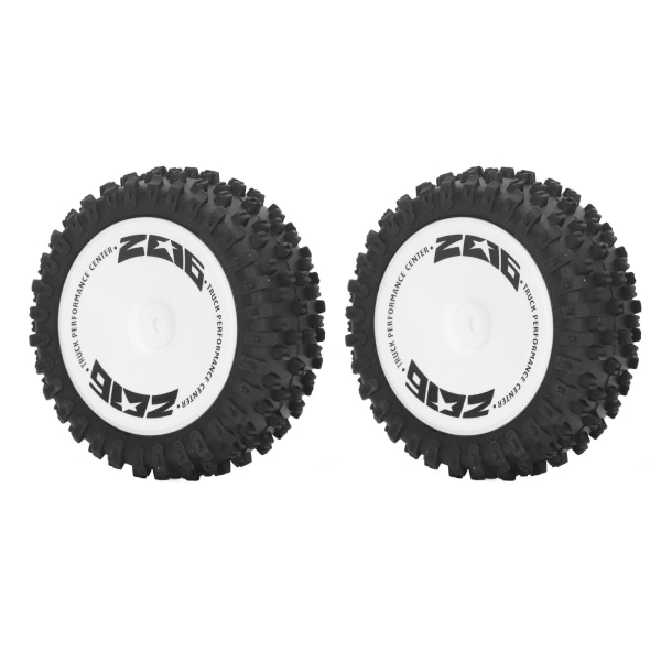 2st Gummi RC bil bakdäck bak RC hjul däck set för WLtoys 124007 fjärrkontroll bil