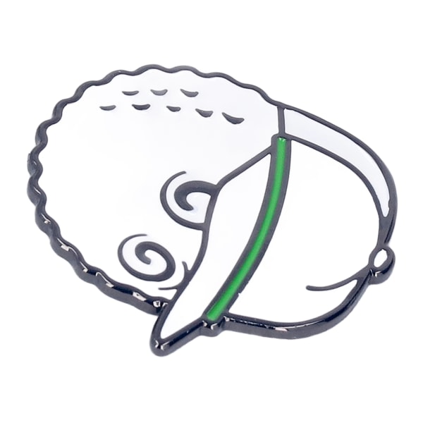 Golfhattklämmor Zinklegeringsmagnet Golfhattklämma Löstagbar golfbollsmarkör för golfbana Club Vit