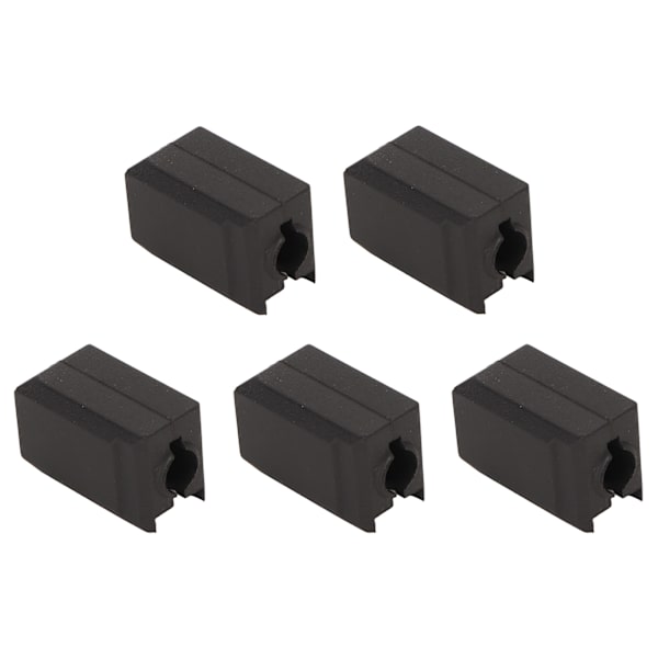 5 st Extruder Hotend Cover Svart Silikon Anti Stick Stabil Värmeblock Cover för Bambu Lab X1 Carbon P1P