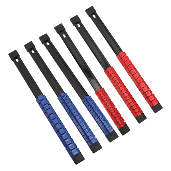 Socket Clip Rail Holder 1/2 3/8 1/4 Multifunktionel Plast Socket Organizer til Værktøjsskab 6PCS