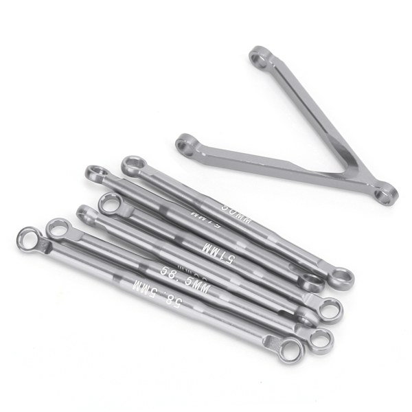 Alumiinitangon vetotankosarja jousituksen nivelsarja set AXIAL SCX24 1/24 RC CarTitanium