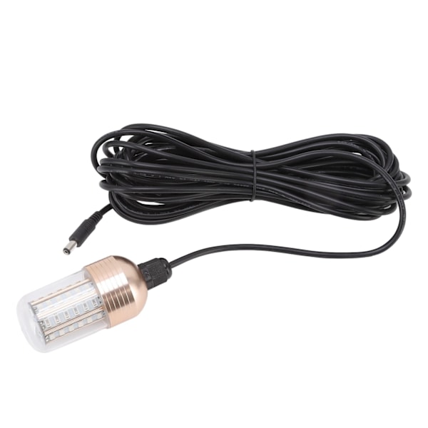 Erittäin kirkas 60 LEDin kalastuslamppu, 3000 lm, 30 W, IP68 vedenpitävä vedenalainen yökalastuslamppu, 12-60 V, valkoinen valo