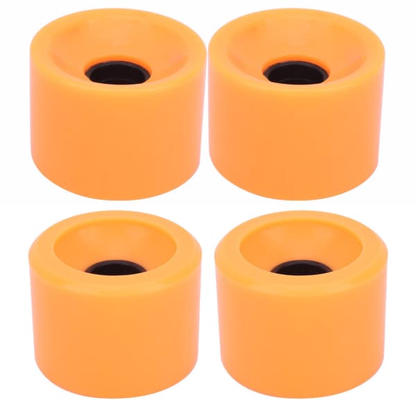 4 STK/Sæt Skateboard Høj Elastisk Farverig PU Hjul Tilbehør til De Fleste Skateboards Orange