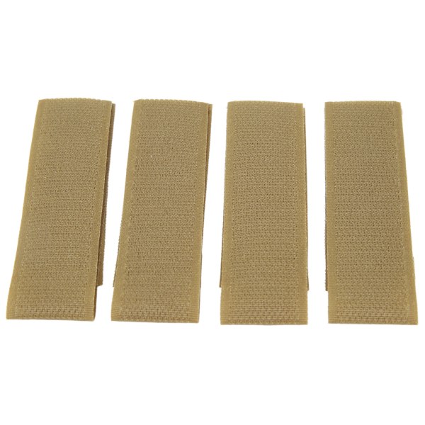 4 st Hook and Loop Patch Nylon Hook and Loop Molle Fästplatta för Träningsväst Jakt Skytte Spel Khaki