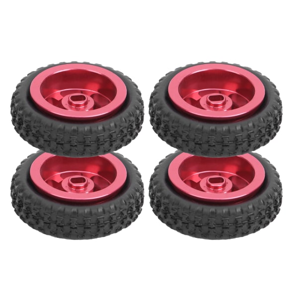 RC metallinen pyörännapa set WLtoys K989 -kaukosäädinautoille 1/28 punainen
