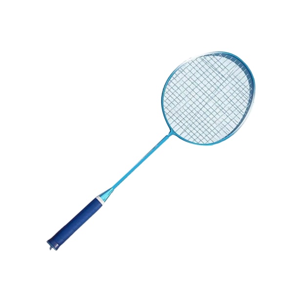 2 ST Badmintonracketset för utomhusspel i trädgården, lättvikts badmintonracketar med badmintonbollar och bärväska för vuxna och tonåringar, himmelsblå