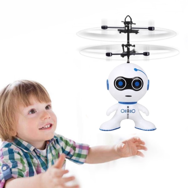 Flying Robot Induction Elektrisk fjärrkontroll Flygrobot för pojkar Flickor Födelsedagspresent