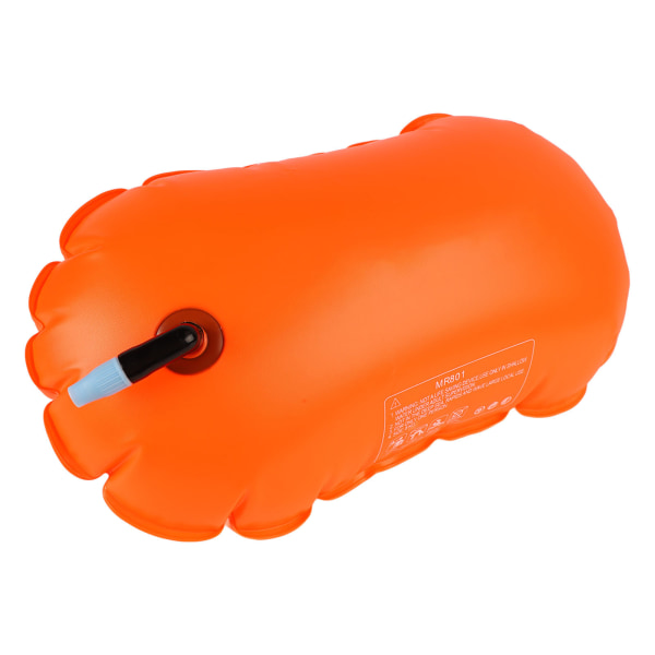 Svømmebøye Åpent vann Sikkerhet Svømming Livreddende Drift Bag for Svømmetrening Snorkling Vitality Orange