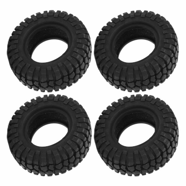 4 st Micro Crawler Däck Mjukt Gummi Hjul Uppgraderingsdel för Axial SCX24 1/24 RC Biltillbehör Typ B