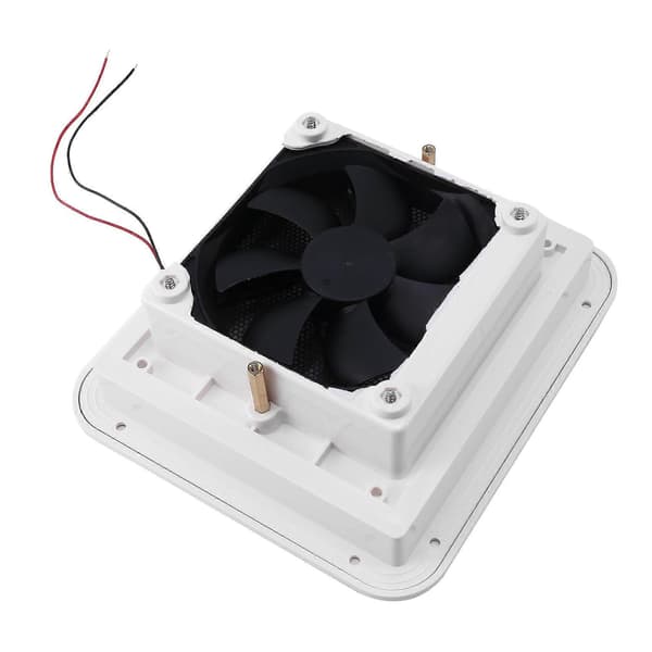 12V Universal Bobil Eksosvifte Tak Kjøling Campingvogn Effektiv Takmontering Ve white