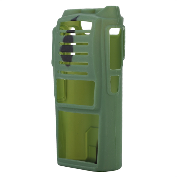 Mykt silikonbeskyttelse for toveisradioholster for Baofeng UV82-walkie-talkier (kamuflasje)