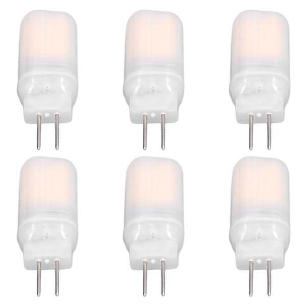 6 kpl G4 LED-lamppua 12V 360° Luminesenssi 360° Lämmönpoisto Alhainen Virrankulutus Yleinen Vakiopinta Lamput 3WWarm White