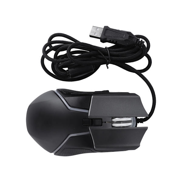 Spelmus Justerbar DPI Mekanisk Ergonomisk RGB-belysning Kabelanslutna möss för Gamer Stationär bärbar dator