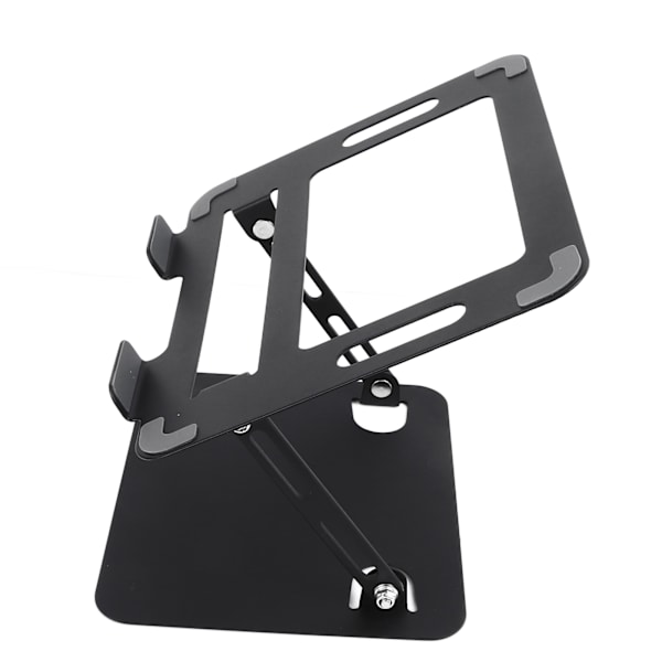 Hopfällbar bärbar datorstativ Höjdjusterbar kolstål Notebook Riser Hållare Laptop Riser för skrivbord Svart